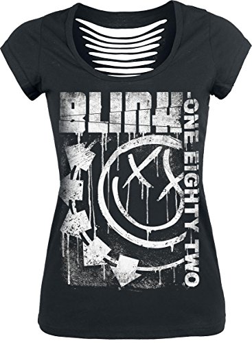 Preisvergleich Produktbild Blink 182 Spelled Out Girl-Shirt schwarz S