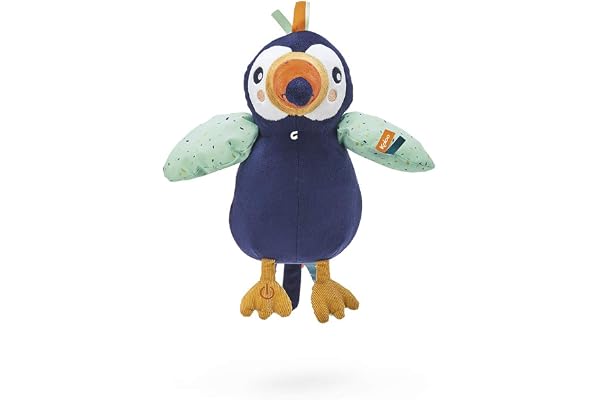 Kaloo Jungle - Peluche d'Activité Alban Le Toucan Multicolore