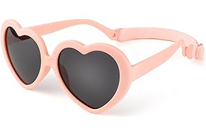 Hifot Polarisées Lunettes de Soleil Bébé Fille Garçon Anti UV400 Bébé Lunettes de Soleil Monture en Caoutchouc Flexible Lunettes de Mixte pour 0-3 Ans Enfant