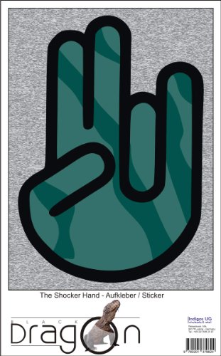 The Shocker Hand - Laptop Notebook Skin Sticker Cover Art Decal - 210x144 mm black Outline with Flag - Libya The Shocker Hand - Laptop Notebook Skin Sticker Cover Art Decal - 210x144 mm black Outline with Flag - Libya