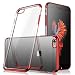 Produktbild SevenPanda Hülle iPhone 6S, iPhone 6 Handyhülle Kratzfest Plating Bumper Case Ultra Dünn TPU Silikon Hülle Anti-Rutsch Schutzhülle für iPhone 6S/iPhone 6 4.7 Zoll - Rot