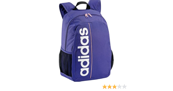 Adidas linear backpack purple Clearance