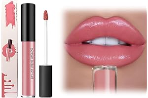 ‎LAOCAF Lippenstift mit Cremiger Textur, Wasserfest, 2024 Neuer Lipgloss, Lang Anhaltender Charme, Glatte Schimmertextur, Lipgloss 24 Stunden Halt, Kreieren sie wunderschöne Lippen (#4, one)