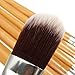 VALUE MAKERS 11Pcs Natural Bamboo Handles Make Up Brush Set+Makeup Foundation Blending Powder Sponge-Super Soft Bristles Concealer Eyeshadow Contour Brush-Cosmetic Tool Kit with Portable Bag (11Pcs+Makeup Puff)