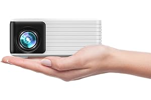 Yoton Mini Proyector Portátil - Y3 Proyector Portátil Soporte Full HD 1080P, 10000 Lumens Videoproyector con 50% Zoom, Projector Portable Compatible con Móviles/Teléfonos/PC/PS5/Xbox/USB/HDMI (Negro)