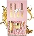 Produktbild 24 K Gold Skin Face Maske Geschenk-Box Set Hyaluronsäure Vitamin A C E Koffein Glycerin behandelt Mitesser Akne Auffüllender Anti-Falten Lifting Straffende Beruhigende Geschenk Gesichtsbehandlung | GOLD BY GLOW