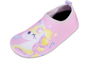 WATELVES Kids Beach Swim Shoes Water Sport Shoes Barefoot Skin Boys Girls Baby Non-Slip Quick Dry Barefoot Aqua Socks Pool Surfing Garden