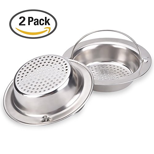 Mudder 2 Stück 4,3 Zoll Edelstahl Küche Sink Sieb Abflusssiebe Spülbeckensieb Ablaufsieb Stopper - 2