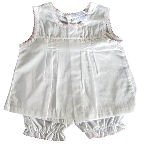 Kissy Kissy Baby-Girls Infant Emma Sunsuit-White-0-3 Months