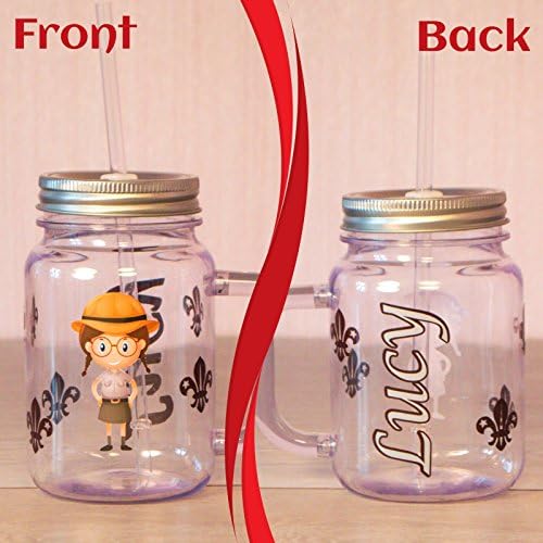 Scouts - Personalised Water Bottle|tumbler|mason jar|flip straw|funny glass|drink glass|Sports Bottle|Lemon Juice|Kids|Friend|gift|birthday|name|outdoors|survival|Scouting|boys|girls