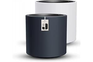 MAGUBO Pflanzkübel Groß Außen - Blumentopf Outdoor Für Garten, Terrasse Oder Balkon - Hochwertiger Pflanzkübel XXL Aus Robustem Material - Stilvolle Dekoration Für Außenbereiche (MDBHER, ⌀40 cm Anthrazit)