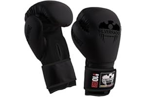 ‎SILVER RADO Boxhandschuhe für Männer/Frauen, Kinder, Muay Thai, Sparring, Kickboxhandschuhe für MMA, Kampfsporttraining und Schlaghandschuhe, 4 6 8 10 12 14 16 oz