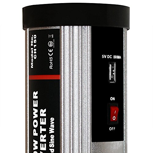 Spannungswandler Wechselrichter Stromwandler Inverter KFZ Auto 150/300W 12V-230V USB 5V – Modellwahl - 5