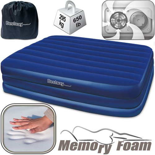 Preisvergleich Produktbild Bestway Doppel-Luftbett - 203 x 152 x 56cm inkl. Thermomatratze + Pumpe - Luftmatratze