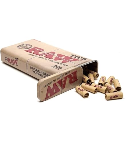 RAW Lot De 180 Feuilles De Papier Filtrant Pré-Roulées Pour Rouler