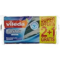 Vileda Glitzi Crystal Spugna da Cucina, Confezione da 3 Pezzi