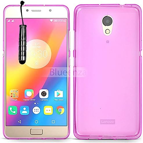 ewedo LENOVO VIBE P2 P2A42 Slim Soft Gel Silicone Rubber Gel Case Back Grip + Stylus LENOVO VIBE P2 P2A42 (Pink Matte)