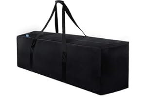 INFANZIA 197L Sporttasche, Extra Große Reisetasche mit Verbessertem Reißverschluss, Tragetasche mit Großer Kapazität, Stark und Wasserdicht, Geeignet für Reisen,Sport, 120x38x43 cm, Schwarz