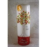 Taufkerze T-163 in vers. Farben inkl. Namen und Datum