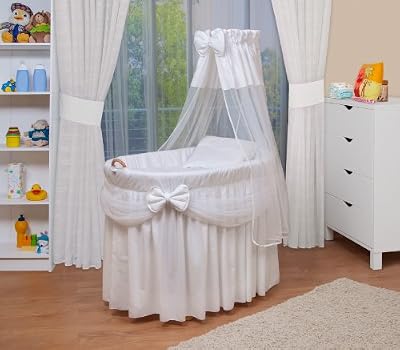 WALDIN Landau/berceau pour bébé avec équipement - 4 coloris disponibles,blanc