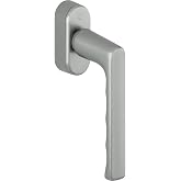 Hoppe 11701335 HAMBURG-Secu Forte Window Handle 90  Stainless Steel Effect VK 32-42