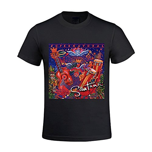 Santana Supernatural Summer T Shirts For Homme Round Neck Large