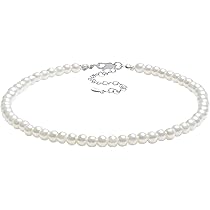 YAXUN Orecchini di perle da donna in argento sterling 925, a forma di