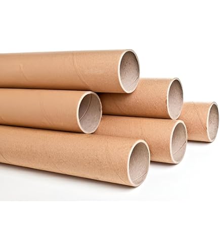 10-Pack Fireworks Cardboard Tubes - 1" X 6" Red White Blue Pyrotechnic Tubes For DIY