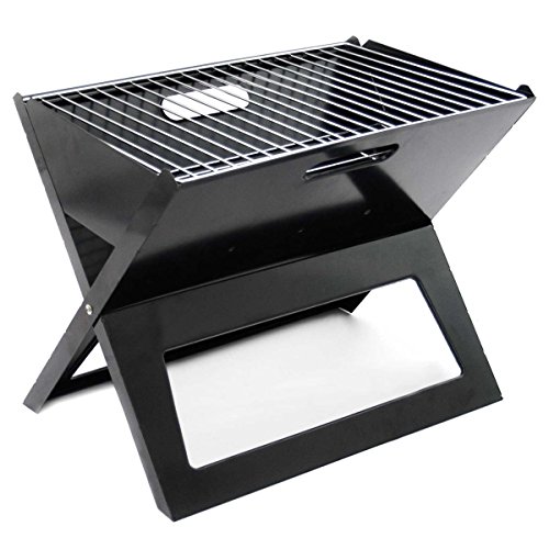 Klappgrill – Faltbarer Notebook BBQ Grill Klappbarer Holzkohle - 2