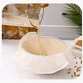 turkuazshop &Ccedil;ember S&uuml;zme Bezi, Yıkanabilir Keten Bez Natural Organik (2 Ebat) 40x40-60x60