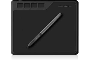 GAOMON S620 Tableta Gráfica Dibujo Digital de 6,5 x 4 Pulgadas con 4 Botones Exprés, Tableta Digitalizadora con Lápiz sin Pilas para Aprendizaje a Distancia,OSU! Android/Windows/Mac/Linux