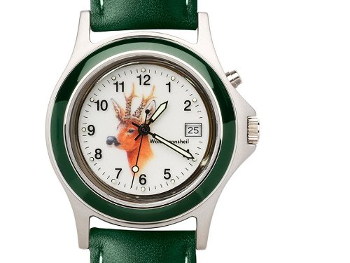 Greiner Uhr 1217-GF Motiv Rehbock Greiner Uhr 1217-GF Motiv Rehbock