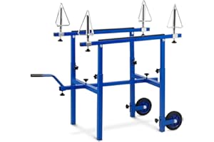 MSW MOTOR TECHNICS MSW Soporte para Pintar Llantas Rack para Taller MSW-RPS-100 (4 Soportes giratorios, Soportes giratorios, Construcción en Acero)