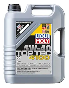 Liqui Moly P000322 9511 Top Tec 4100 5W-40 Semi Synthetic Petrol/Diesel Engine Oil, 5 Litre (1 Piece)