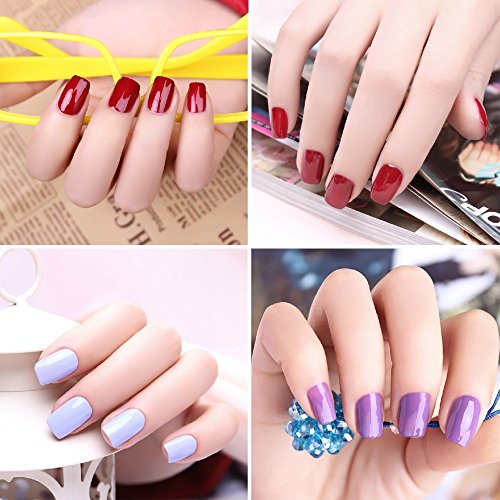 Clavuz Nagellack-Set, matt, mit Über- und Unterlack, Soak-off-UV-LED, 8 ml - 3