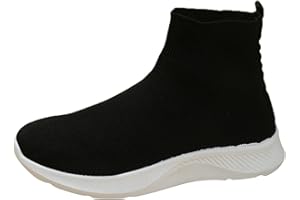 GENERIC High Top Trainers Women Lightweight Memory Foam Tennis Shoes Breathable Besh Fashion Trainers Non Slip Extra Wide Fit Athletic Sneakers Comfortable Round Toe Sport Shoes for Outdoor Gym