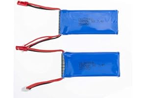 YUNIQUE GREEN-CLEAN-POWER - Baterías Lipo Recargables 7.4V 1200mAh para Drones | Compatibles con MJX X101, Yizhan X6 Tarantula, JJRC H16 | Paquete de 2, 69 x 30 x 18 mm - 55 gr, Azul