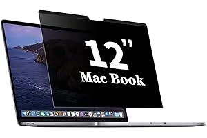 Pozlle Écran de confidentialité magnétique Compatible avec MacBook 12" (2012-2017), Filtre magnétique Amovible Anti-Reflets et Anti-lumière Bleue pour Ordinateur Portable Mac 12"
