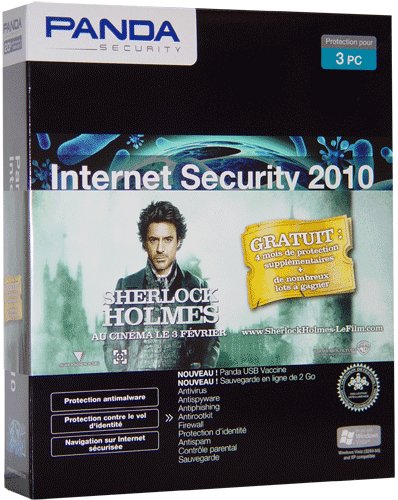 Preisvergleich Produktbild Panda internet security 2010 - 1 an / 3 postes + opération sherlock holmes