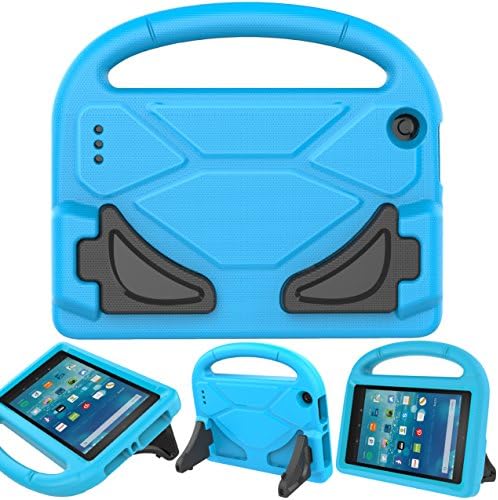 BEARS VS BABIES Fire 7 2015 Case with Screen Protector, Kids Friendly Light Weight Convertible Handle Stand Cover Shock Proof Case for Amazon Fire 7 Tablet(5th Generation 2015 Release) Blue