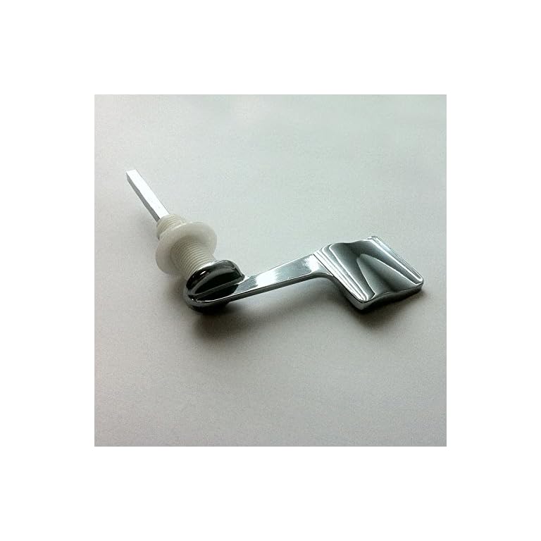 Doc M Square Cistern Paddle Lever Handle Chrome for Disabled WC Toilet