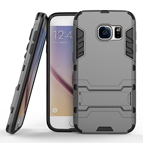 Galaxy S7 Funda  Pasonomi    2 en 1   Ultra Delgada   Outdoor  Armor Case con Soporte Carcasa para Samsung Galaxy S7  Gris 