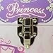JVL Girls Princess Treasure Toy Chests Storage Boxes with Metal Clasp and Rope Handles - Set of 3