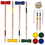 Puertas de croquet. MGM 049059 - Juego de Croquet de Madera, 73 cm