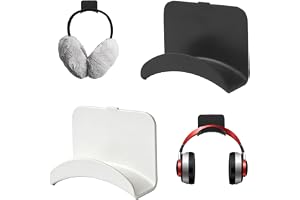 2 stycken hörlurshållare, hörlurshållare, universalhörlurshållare med stark tejp, hörlurskrok, multifunktionella hörlurshängare för skrivbord, vägg