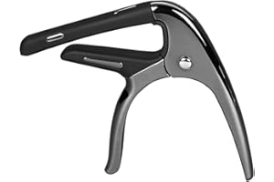 SGPRO Capos for Acoustic Guitars, Electric Guitars and Ukulele, Superior Zinc Alloy and Silicone Made (Minimal Black)
