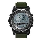Outdoor-Sport-Uhr, Wandern Radfahren Wandern beim Wandern beim Indoor-Fitness-Training Überwachung Smart Watch,Green