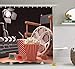Produktbild HiExotic Duschvorhang Whimsy Movie Theater Shower Curtain Sets Objects of The Film Industry Hollywood Motion Picture Cinematography Concept, Cloth Non-Toxic Waterproof Decor,Multicolor,60X72In