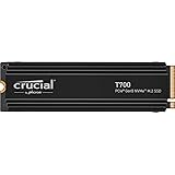 Crucial T700 2TB Gen5 NVMe M.2 SSD interna con dissipatore - Fino a 12.400 MB/s - DirectStorage abilitato - CT2000T700SSD5 - 