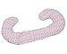 Motherhood Cover for the Sleepy-C Maternity Support and Side Sleeper Pillow (Lilac Leaves)